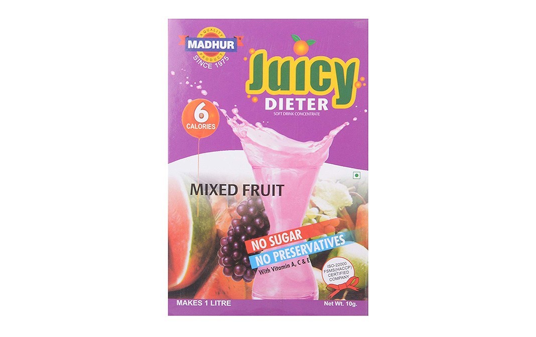 Madhur Juicy Dieter Mixed Fruit   Box  10 grams